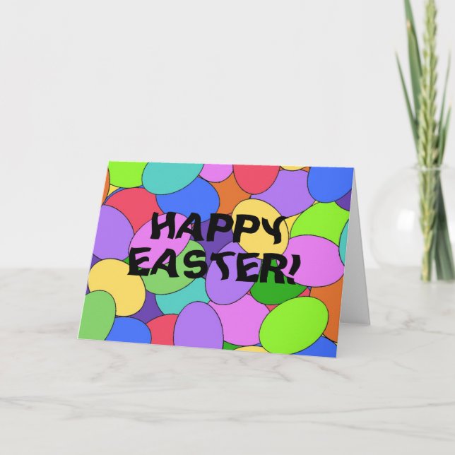 Eggs-cellant Easter Egg Greeting Card (Front)