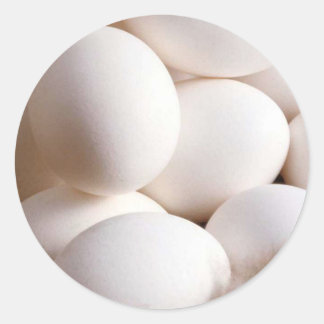 Eggs Classic Round Sticker