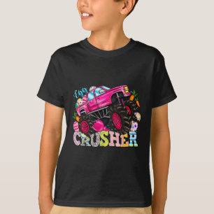 Eggs Crusher Easter Day Monster Truck Kids Spring T-Shirt