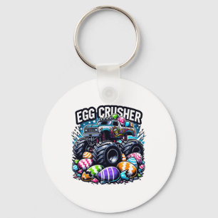 Eggs Crusher Easter Day Monster Truck Kids Toddler Key Ring