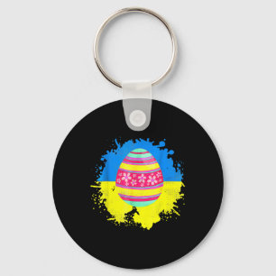 Eggs Easter Ukraine Flag Key Ring