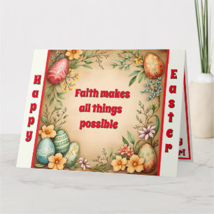 Eggs Easter Vintage Trendy Collection Card