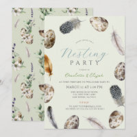 Eggs & Feathers Green Nesting Party Baby Shower