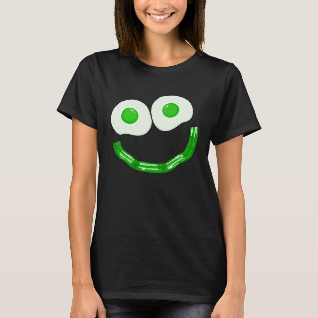 Eggs Ham Smile Face Brunch Breakfast Costume St Pa T-Shirt (Front)