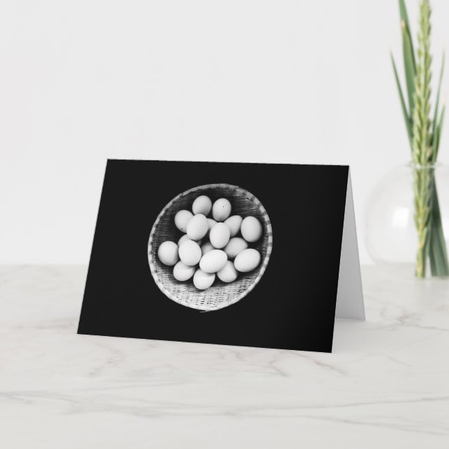 Eggs in Basket Easter Card (Front)