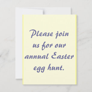 Eggs in the Grass - Invitation