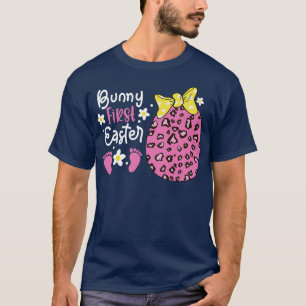 Eggs Leopard Easter Day Pregnancy Bunny First East T-Shirt