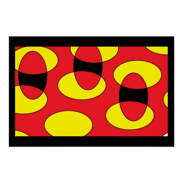 Eggs of a Demon - Ken Gauge Abstract Art Poster (Front)