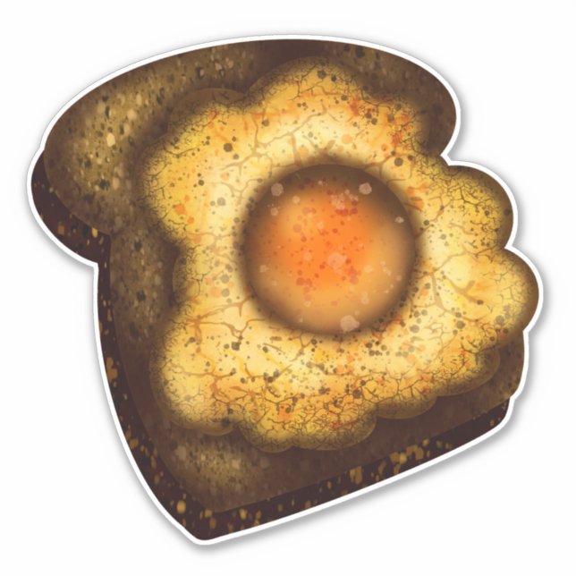 Eggs on Toast Sticker (Front)