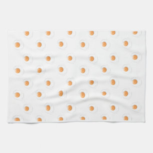 Eggs pattern tea towel