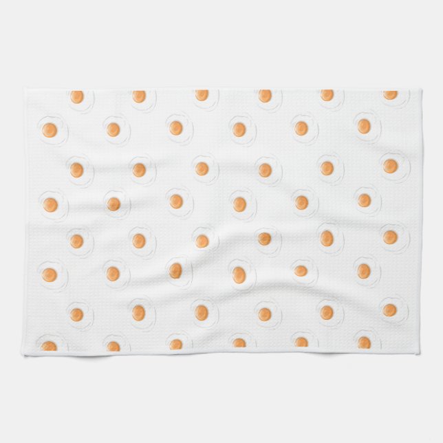 Eggs pattern tea towel (Horizontal)