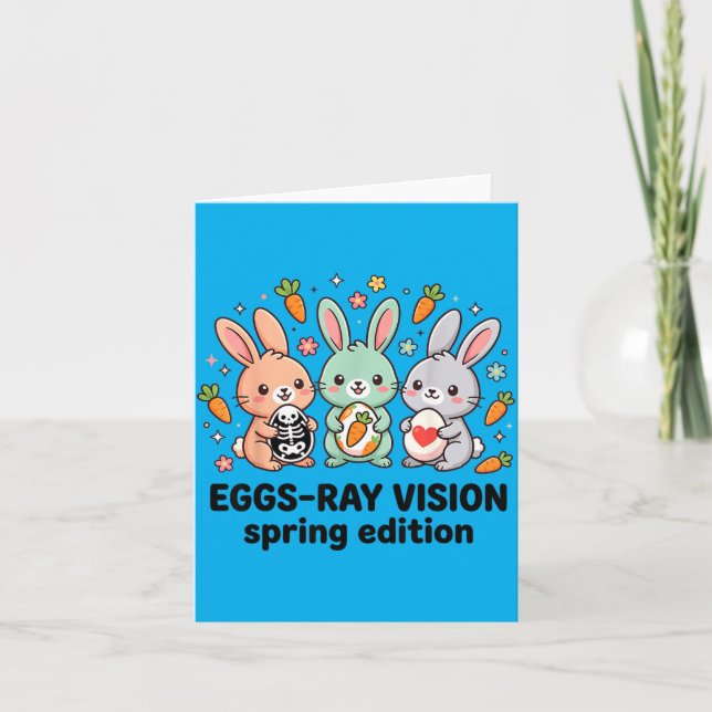 Eggs-Ray Spring Edition Funny Rad Tech Easter Card (Front)