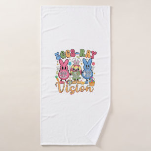 Eggs Ray Vision Happy Easter Day Xray Technician R Bath Towel