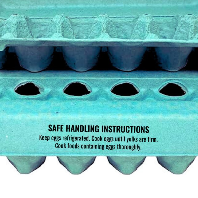  Eggs Safe Handling  Rubber Stamp (Creator Uploaded)