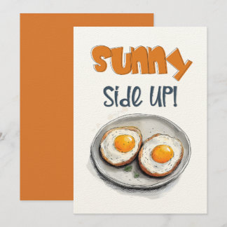 Eggs Sunny Side Up فطور صحي بيض عيون Invitation