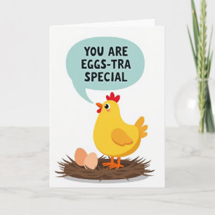 Eggs Tra Special Chicken Card