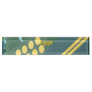 Eggs Traveling Nameplate