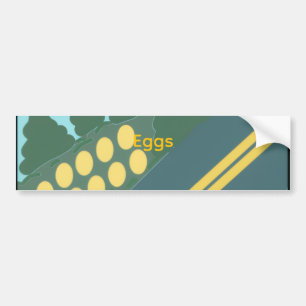 Eggs Travelling Bumper Sticker