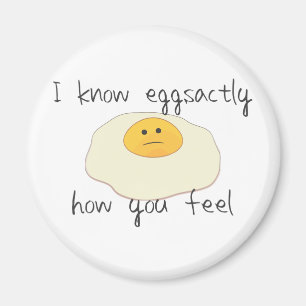 Eggsactly How You Feel Magnet