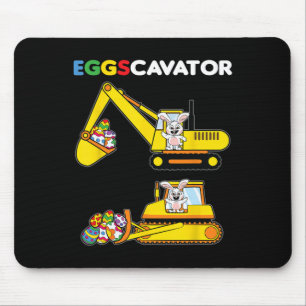 Eggscavator Easter Bunny Rabbit Egg Hunting Heavy  Mouse Mat