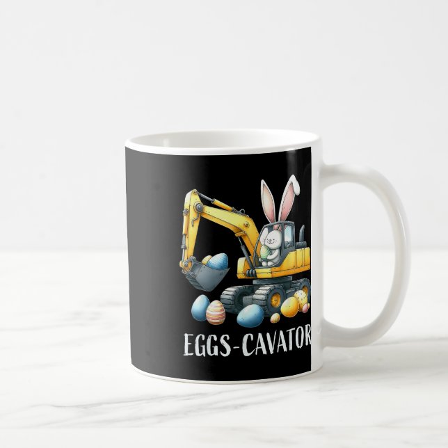 Eggscavator Easter Egg Hunt Construction Trucks To Coffee Mug (Right)