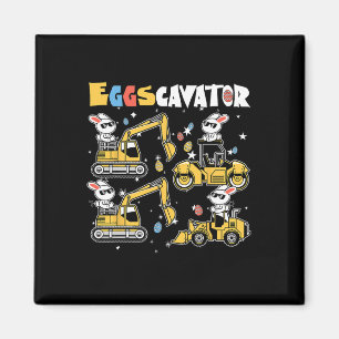 Eggscavator Easter Egg Hunt Construction Trucks To Magnet