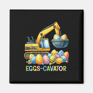 Eggscavator Easter Egg Hunt Construction Trucks To Magnet