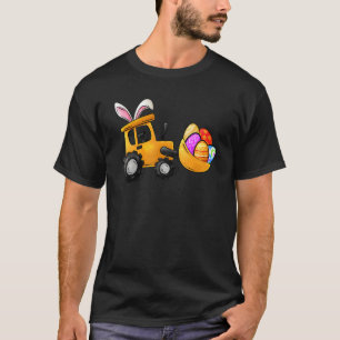 EggsCavator Excavator Egg Hunting Boys Happy Easte T-Shirt