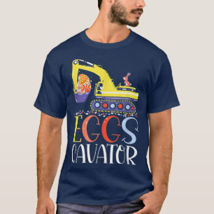 EggsCavator Happy Easter Funny Ecavator Hunting Eg T-Shirt