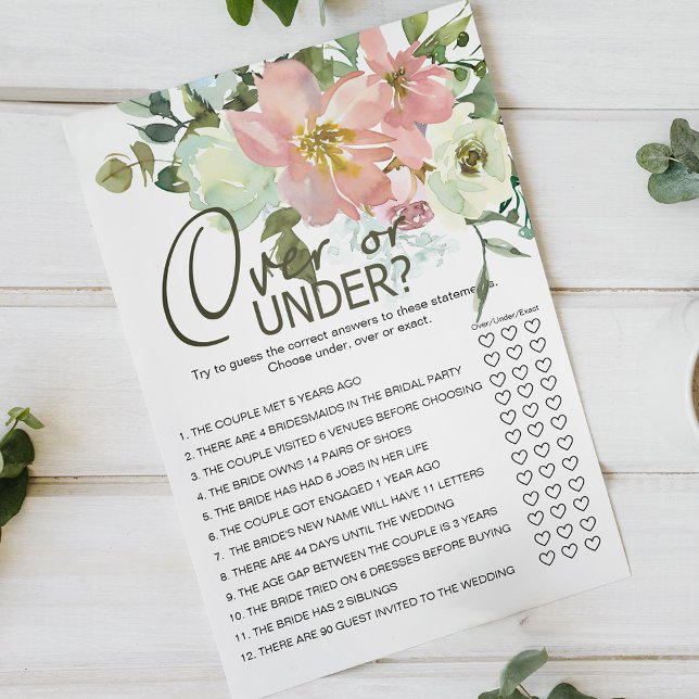 Eggshell Blush Pink Roses Floral Game Over Under Flyer (Creator Uploaded)