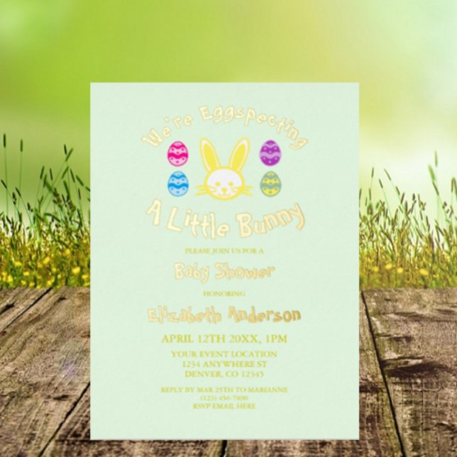 Eggspecting A Little Bunny Easter Baby Shower (Creator Uploaded)