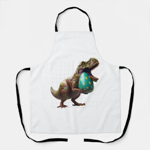 Eggspert Easter Eggs Hunt Dinosaur Easter Bunnies Apron
