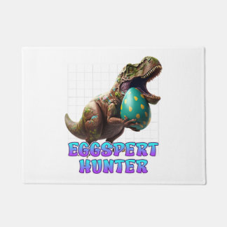 Eggspert Easter Eggs Hunt Dinosaur Easter Bunnies Doormat