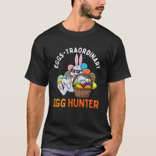 Eggspert Egg Hunter Easter Boy Girl Bunny Eggs-Tra T-Shirt