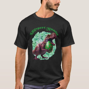 Eggspert Hunter Easter Egg Hunting Easter Dinosaur T-Shirt