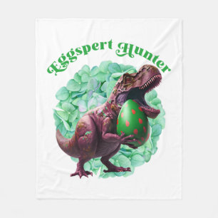 Eggspert Hunter Easter Egg Hunting Easter Fleece Blanket