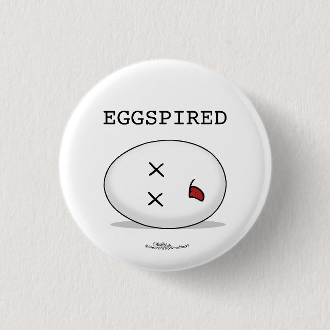 Eggspired-(Expired) Dead Egg 3 Cm Round Badge (Front)