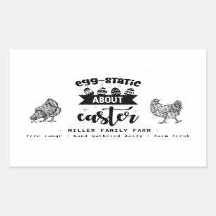 eggstatic easter farm fresh egg carton sticker