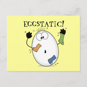 Eggstatic-Ecstatic Egg Postcard