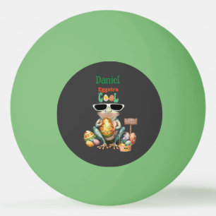 Eggstra Cool Frog with Sunglasses Easter Leap Year Ping Pong Ball