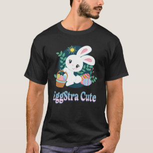 EggStra Cute Easter Pun Saying Easter Bunny Eggs G T-Shirt