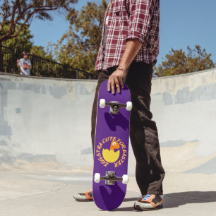 EGGSTRA CUTE FOR EASTER  funny easter dino gift    Skateboard