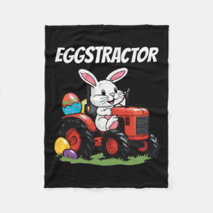 Eggstractor Funny Easter Day Men Women Bunny Easte Fleece Blanket