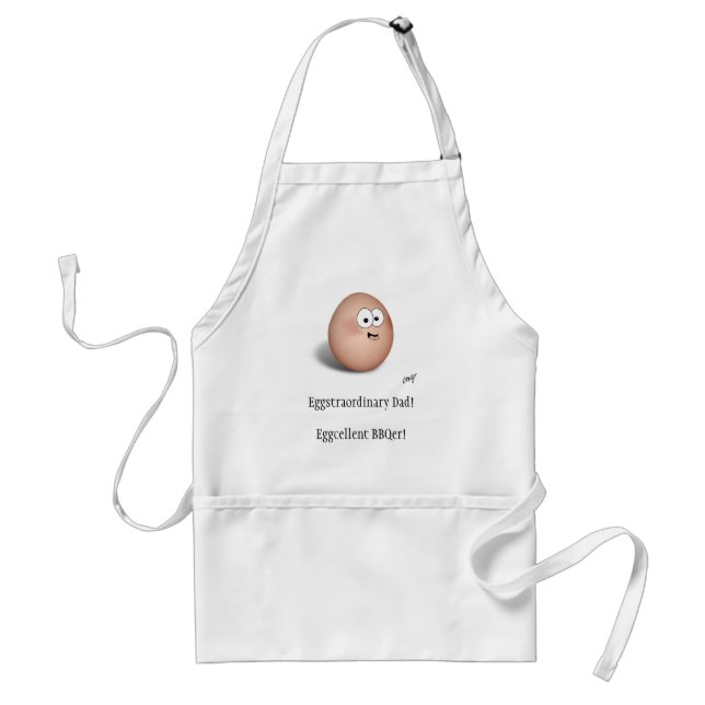 Eggstraordinary Dad! Eggcellent BBQer! Standard Apron (Front)