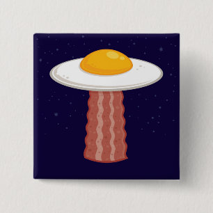 Eggstraterrestrial 15 Cm Square Badge