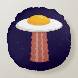 Eggstraterrestrial Round Cushion