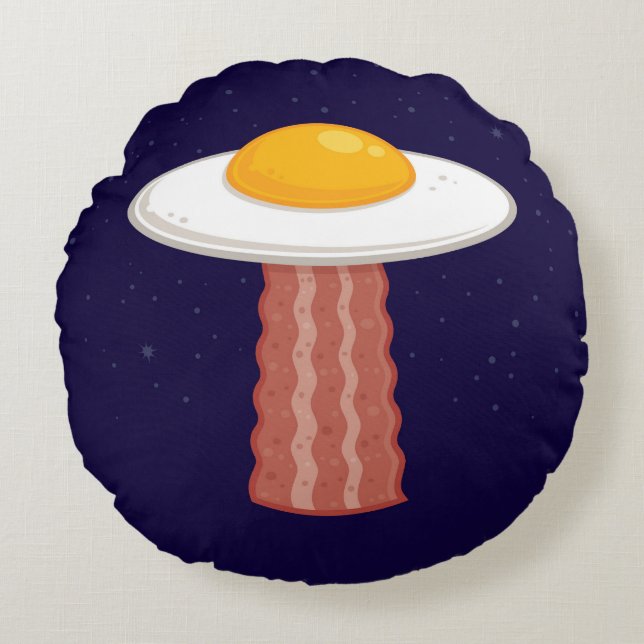 Eggstraterrestrial Round Cushion (Front)