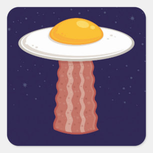 Eggstraterrestrial Square Sticker