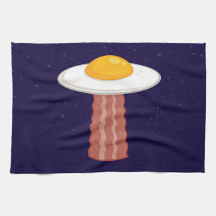 Eggstraterrestrial Tea Towel