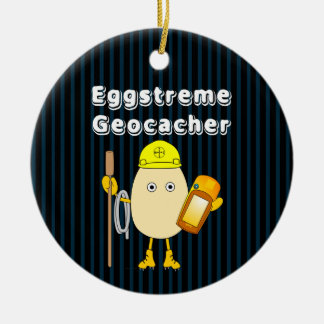 Eggstreme Geocaching Ceramic Tree Decoration